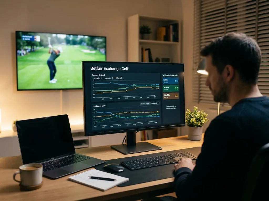 Apuestas golf en Betfair Exchange - trading y lay betting