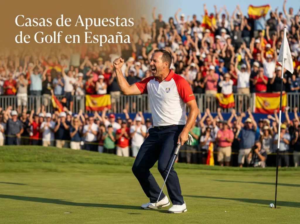 Casas de apuestas legales en España para golf - comparativa 2026
